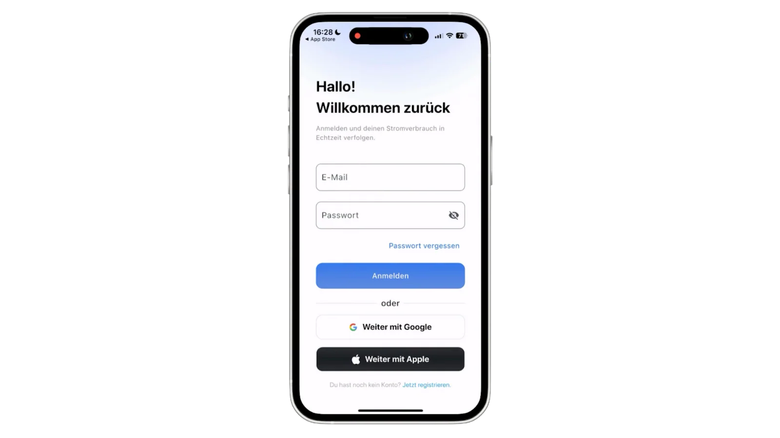 Login-Seite
