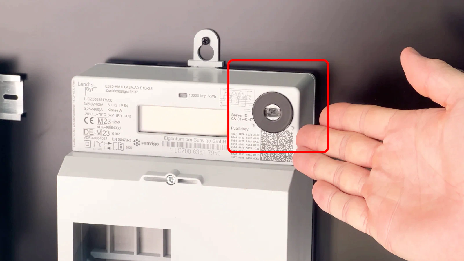 Magnet on meter