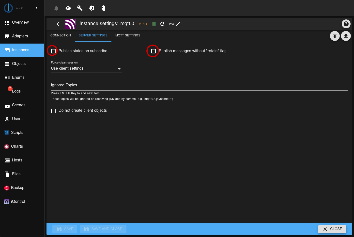 MQTT Configuration